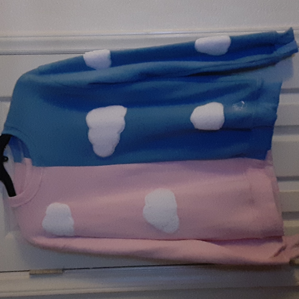 Steady Hands Blue/Pink Spilt Cloud Sweater